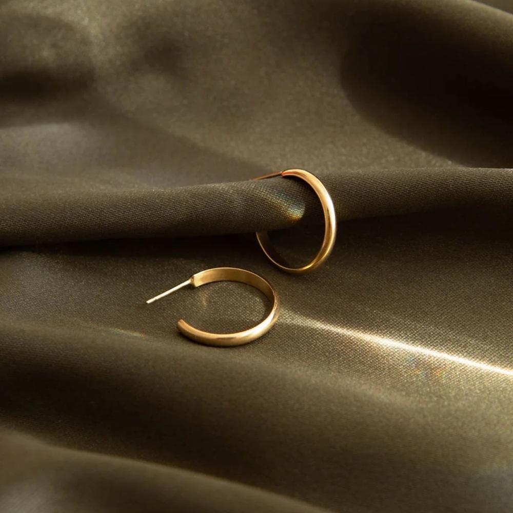 GLDN Cindy 14k gold hoops